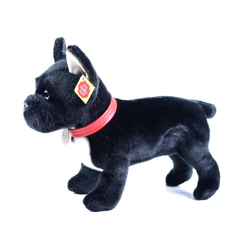 Rappa Plišasti francoski buldog z ovratnico, 30 cm