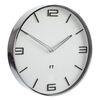 Future Time FT3010WH Flat white Designové nástěnné hodiny, pr. 30 cm