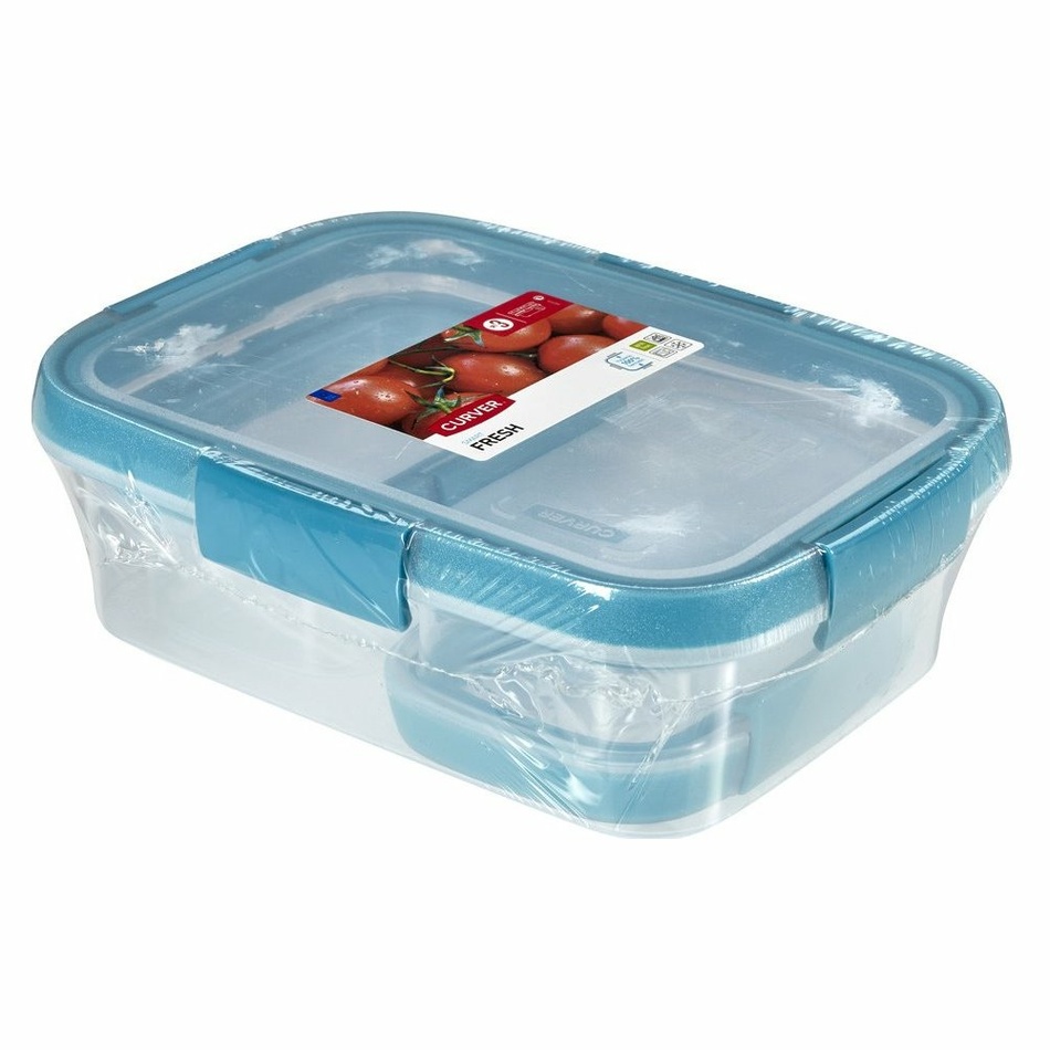 Curver 3-dielna sada dóz SMART FRESH, modrá