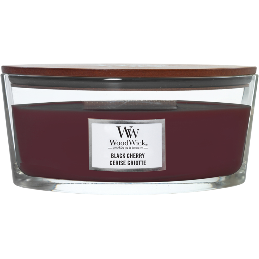 WoodWick Vonná svíčka loď Black Cherry, 453 g