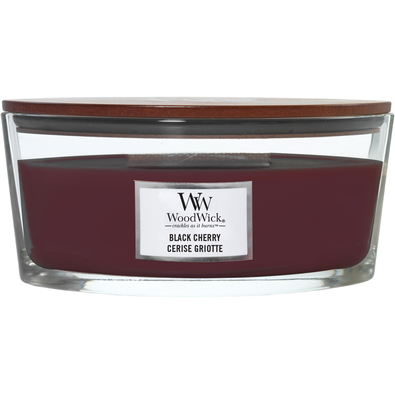 WoodWick Illatosító gyertya hajó Black Cherry, 453 g