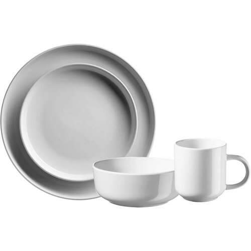 Set de masă Mäser 16 buc. ALENIA, alb