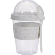 EH Jogurtni lonček z žličko, 600 ml, plastika,mešana barva