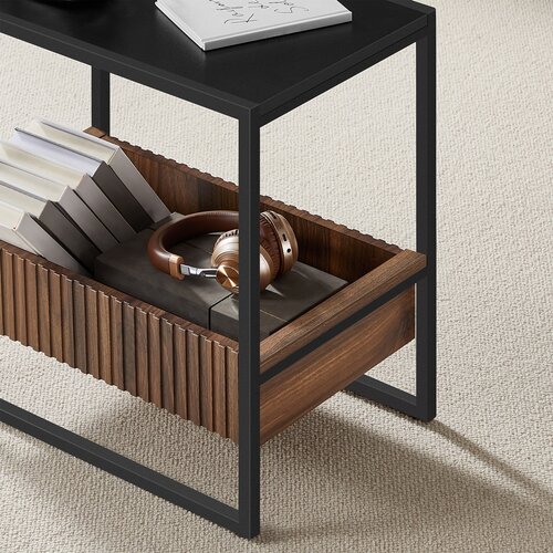 Stolik pomocniczy E1082 BK, czarny