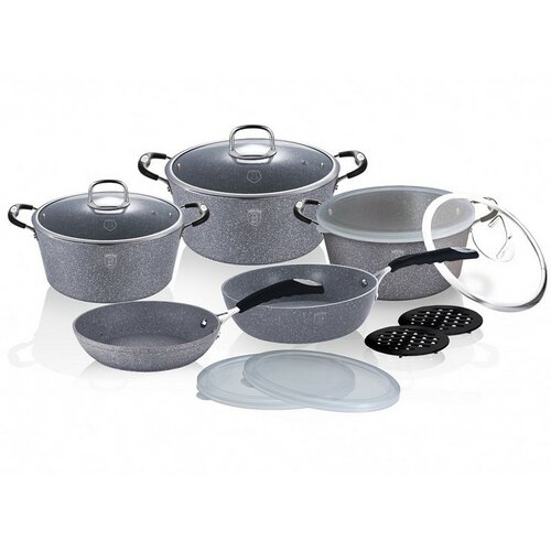 Berlinger Haus 13-delni set posode Gray StoneTouch Line