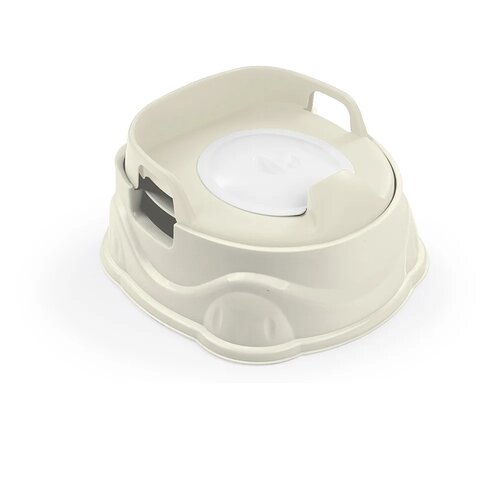 Zestaw 3w1 nocnik, nakładka na toaletę, krzesełko,beżowy, 20 x 34,5 x 37 cm