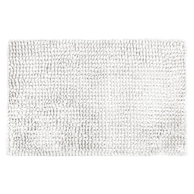 Mata łazienkowa Ella micro biała, 40 x 50 cm