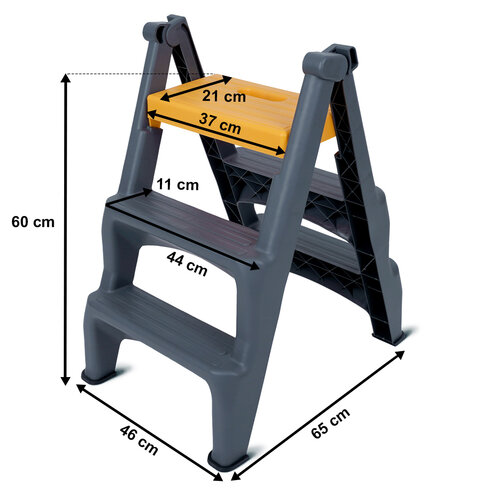 4Home Dual kétoldalas műanyag lépcsőfokok, 3 fokozat
