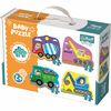 Trefl Baby Puzzle Fahrzeuge auf dem Bau, 4in1 3,4, 5, 6 Teile