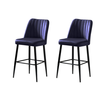 Set de scaune de bar Vento Sax Blue and Black, 2buc.