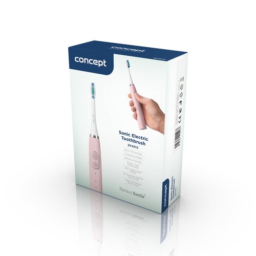 Conzept ZK4012 Schallzahnbürste mit ReiseetuiPERFECT SMILE, Rosa