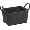 Kela Úložný koš s uchy Fay, 35 x 25 cm, tm. šedá