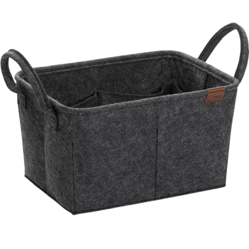 Kela Кошик для зберігання з ручками Fay, 35 x 25 см, темно-сірий