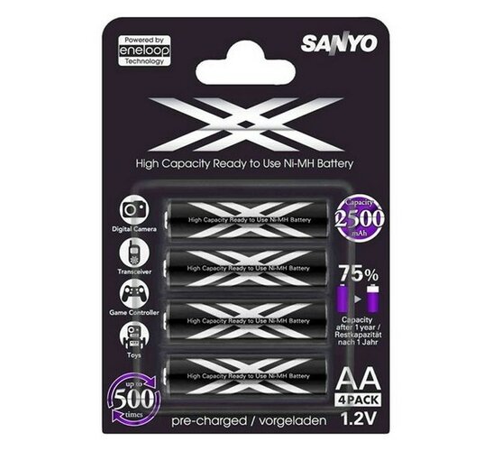 Batérie AA Sanyo Eneloop XX, 4ks