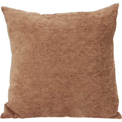 Polštářek Chenille Warm Brown, 45 x 45 cm