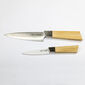 Ceramiczny i stalowy nóż Kanji, bambusowy trzonek