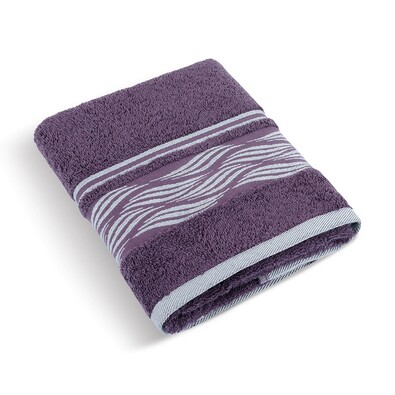 Ręcznik Fala fioletowy, 50 x 100 cm