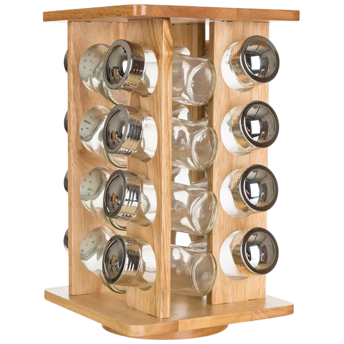 Suport cu 16 buc. de recipiente Banquet Brillante, 16,5 x 16,5 x 30 cm