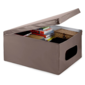 Compactor SMART összecsukható tárolódoboz  fedéllel, 50 x 40 x 25 cm, taupe (szürkésbarna)