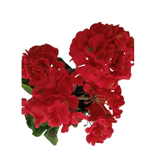Umetna cvetlica Muškát rdeča, 47 cm