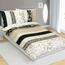 Bellatex Lenjerie de pat din bumbac Frunze bej,negru, 140 x 200 cm, 70 x 90 cm