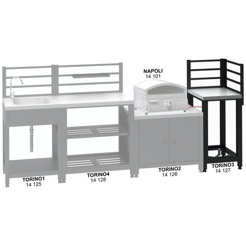 Cattara 14127 modul de colț pentru bucătărieexterioară Tor ino 3