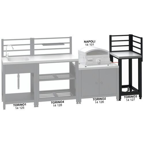 Cattara 14127 modul rohový pre vonkajšiu kuchyňu Torino 3