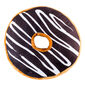 Tvarovaný vankúšik Donut tmavo fialová, 38 cm