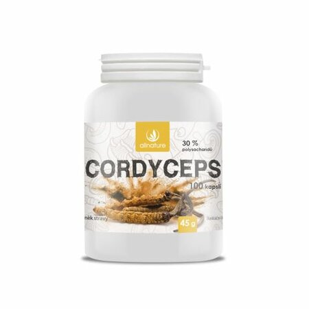 Obrázok Allnature Cordyceps kapsle 100 cps