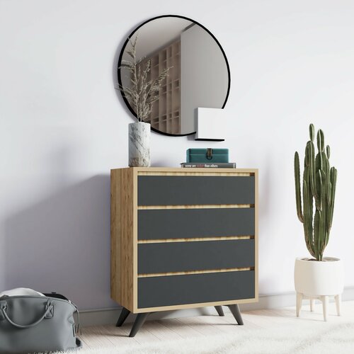 Kommode Suvera Oak and Anthracite