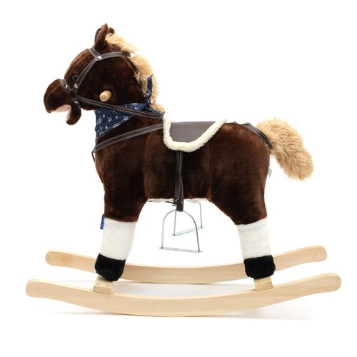 Baby Mix Hojdací koník s melódiou a šatkou Baron, 72 x 55 cm