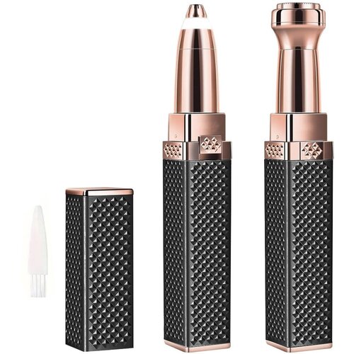 Depilator za obrvi in dlake na obrazu, črn