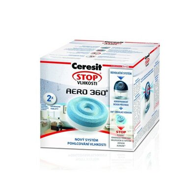 Ceresit STOP VLHKOSTI AERO 360° náhradné tablety 2v1, 2x 450 g