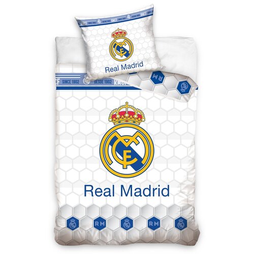 Lenjerie de pat Real Madrid Colmenas, 140 x 200 cm, 70 x 90 cm