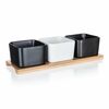 Banquet Komplet skodelic BRILLANTE Bamboo, 24,5 x24,5 x 4,5 cm
