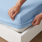 4Home Jersey prostěradlo DELUXE modrá, 200–220 x 200 cm