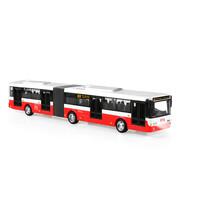 Autobuz cu tambur Rappa, cu sunet, roșu, 36 cm
