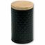 Cutie de depozitare Kesper 38246 din metal, negru,diam. 11 cm