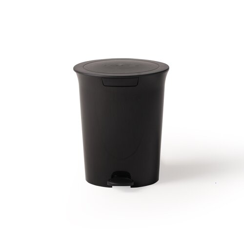 Pedal koš za smeti 5 l, črn