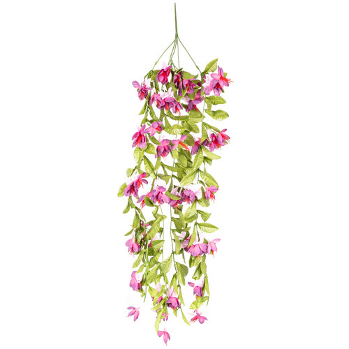Floare artificială Fuchsia suspendată, în. 70 cm