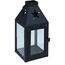 Felinar de metal Hey Star negru, 8 x 8 x 17 cm