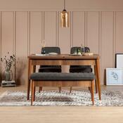 Bancă Vina Anthracite and Walnut