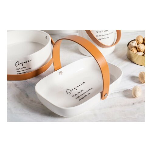 Altom Porcelanowa taca Organic, 20 x 14 x 4 cm