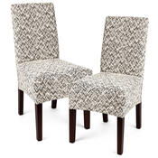 Husă multielastică 4Home Comfort Plus pentru scaun, bej, 40 - 50 cm, set 2 buc.