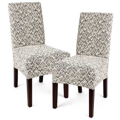 Husă multielastică 4Home Comfort Plus pentru scaun, bej, 40 - 50 cm, set 2 buc.