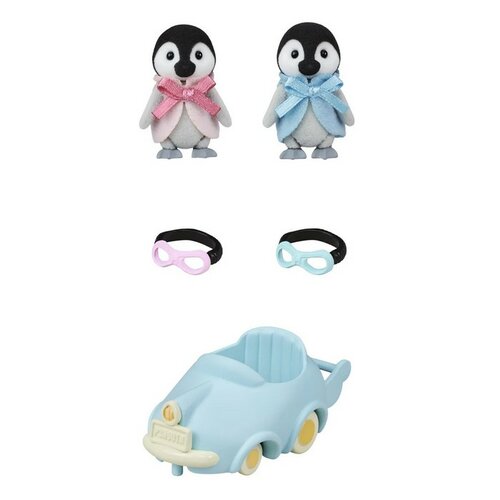 Sylvanian Families Baby Penguins bliźniaki zsamochodem