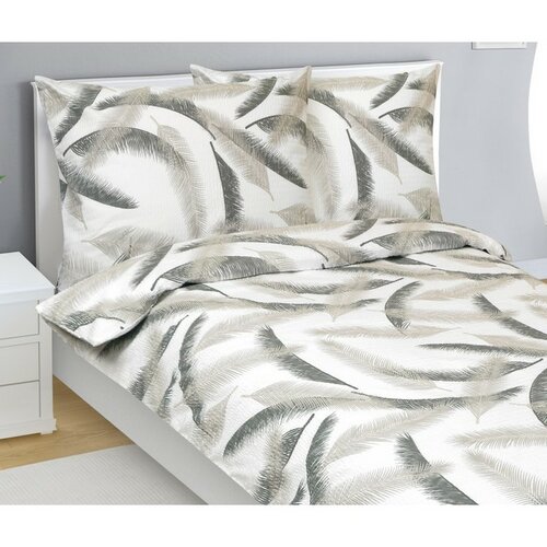 Bellatex Krepové povlečení Pírko, 140 x 220 cm, 70 x 90 cm