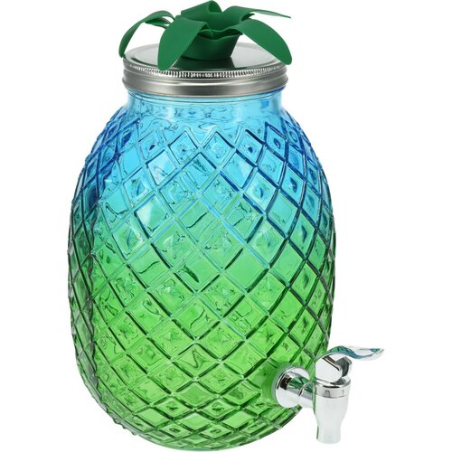 EH Getränkespender aus Glas 4,5 l, Grün