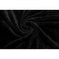 Cearșaf de pat micropluș negru, 90 x 200 cm