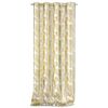 Restilo Záves Velvet Golden Leaves biela, 140 x 245 cm